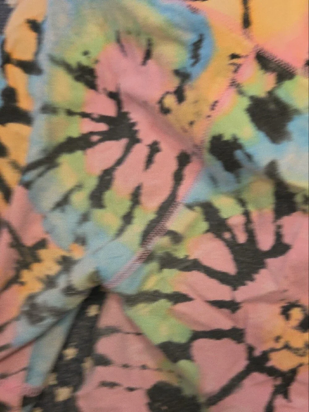 Limited Too Tie-Dye Bike Shorts - Pink, Blue, Yellow, Green, Black